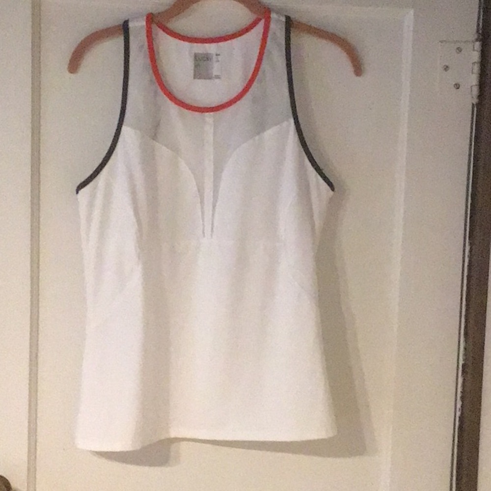 Lucky in love tennis top